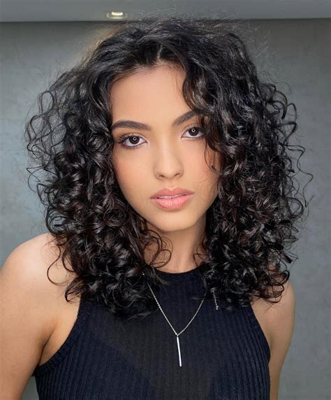 curly hair medium styles|light curls for medium hair.